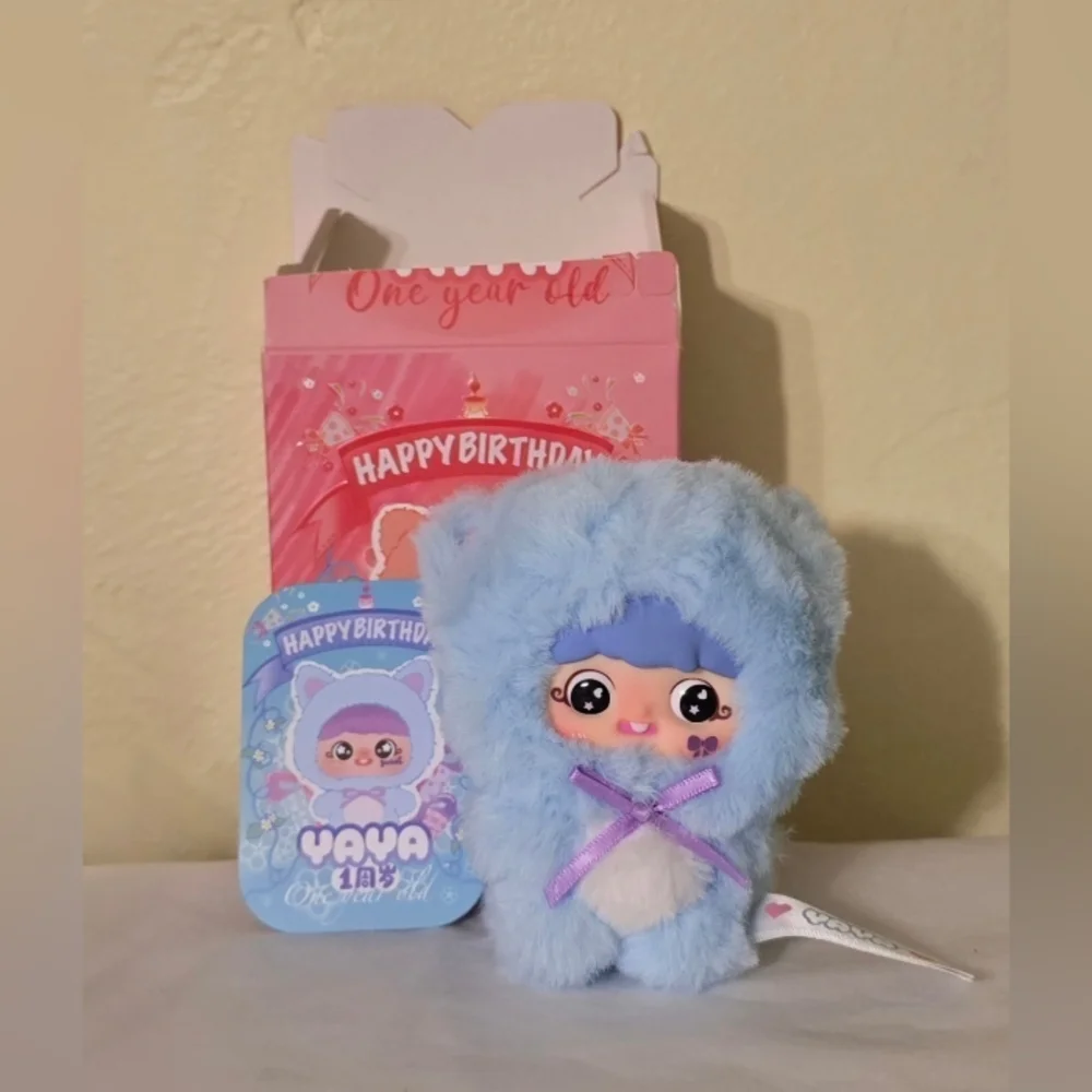 NWT YaYa One Year Old‎ - Blue Cat - Special Boba Eyes and Teeth